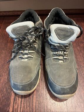 Men's Gray Suede Lace-Up Outdoor Boots